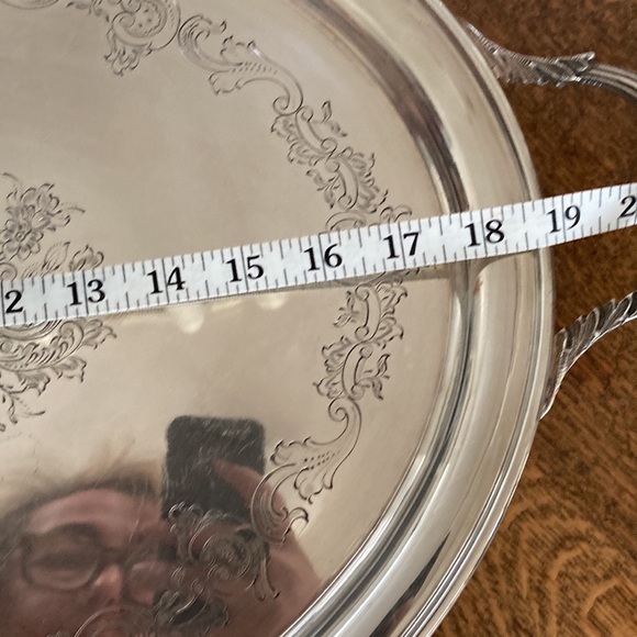Antique Silver Plated Tray - Picture 3 of 14